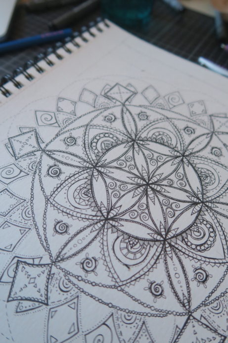 hannah eli art mandala drawing