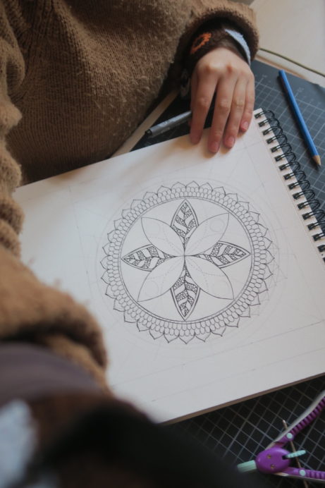 hannah eli art mandala drawing